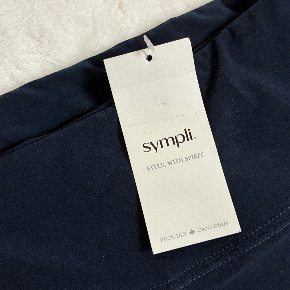 sympli Nu Yoke Leggings Navy women’s size 12 - Picture 3 of 10